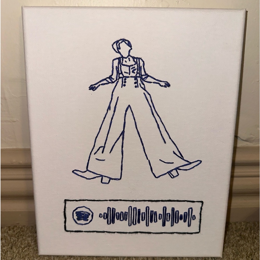 Harry Styles Embroidered Canvas